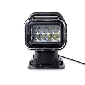 50W Car LED Remote Control Rotating Headlight Outdoor Emergency Boat Spotlight
