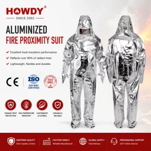 5pcs Aluminum Foil Hood Gloves Firefighting Protective Clothing And Fire Suit