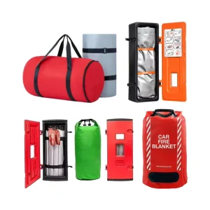 6*9M 6*8M Fire Blankets Carton Glass Fiber Blankets EV Car Rolls Fire Blanket High Temperature CE OEM