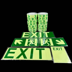 6 Hours 1.24mx45.7m PVC Printable Self-Adhesive Photoluminescent Vinyl Reflective Material Sheet Board Night Glow in the Dark