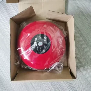 6 Inch Indoor Fire Alarm Bell Siren Weatherproof 12V 24V Electric Red Firefighting Equipment Accessories