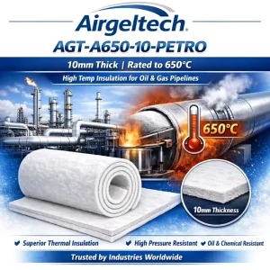 650°C Aerogel Insulation Blanket 10mm Hydrophobic & Fireproof Thermal Felt High-Performance Rock Wool Alternative for Refinery