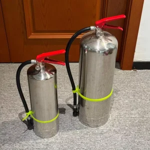 6L Stainless Steel Cylinder Lithium Battery Portable Fire Extinguisher 15-30s Discharge Time Class for EV Energy