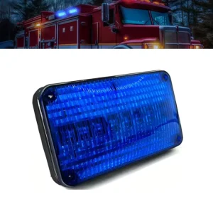 6inch LED 12v 24v Blue Red Amber Flashing Side Roof Warning Light Beacon Ambulance Strobe Emergency Lamp Truck Trailer Forklift