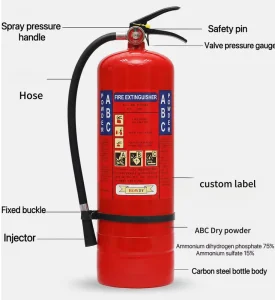 Fire Equipment 6kg ABC Dry Powder Fire Extinguisher with ISO CE