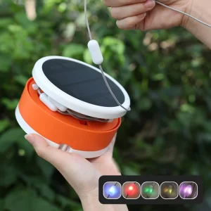 7 Color Change Multi Functional Rechargeable Solar Battery LED Lantern Light Atmosphere Camping Lamps