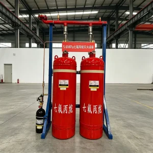 70L 180L Customizable Flexible 5.6Mpa Internal Stored Pressure FM200 Gas Fire Suppression System for Data Center