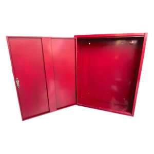 800*800*250mm Fire Resistant Steel Material Fire Hose Reel Box Cabinet Firefighting Equipment with 180 Degrees Rotate Door