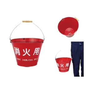 8L 10L 14L Red Galvanized Zinc Metal Bucket Small Firefighting Equipment Accessories 320x180x220mm 0.6kg