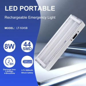 8W LED Emergency Tube Light Wall mounted Rechargeable Led Emergency Lamp for Home Use