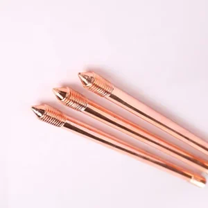 99.9% Pure Copper Solid Rod 4m Long Driving Head Rod Cap High Performance for Lightning Protection Used Electrical Equipment