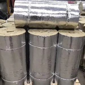 A1 Fireproof Eco Friendly Rock Wool Insulation Blanket 600C Heat Resistant Square Sheet Exterior Warehouse Outdoor Bedroom