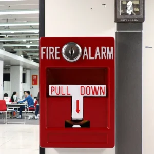 ABS Manual Call Point Fire Alarm System Accessory Fire Alarm Pull Station with Metal Construction