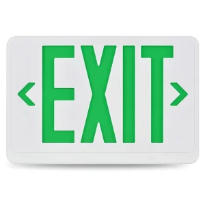 AC85 265V 3W Red Green Letters Ceiling Wall Mounted Rechargeable LED Emergency Exit Sign Box Light with Double Detachable Arrow