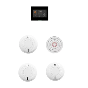 AJ 763SI4 Interconnected ABS Photoelectric Smoke Detector Which Can Connect WiFi Smart Fire Security Alarm System
