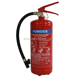 ANSU 6kg EC EN3 ABC EN615 Powder Fire Extinguisher -30~+60 MAP MSDS
