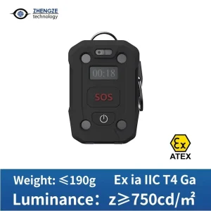 ATEX PAU 20 Firefighter Personal Alert Unit IP68 Waterproof PC Material Durable Portable 400min Continuous Rescue