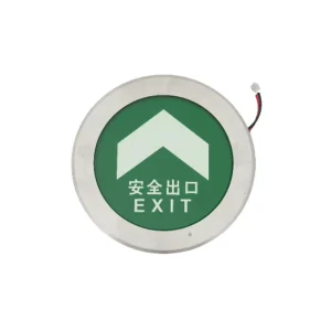 Absorb Light Optical Storage Stainless Steel Emergency Evacuation Escape Self Luminous Exit Signs for Underground Lighting