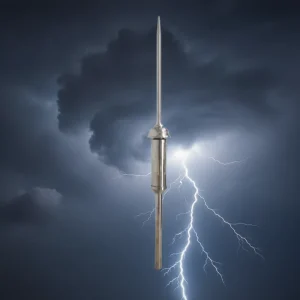Active Lightning Protection Rod System Stainless Steel ESE Lightning Rod for High-rise Building