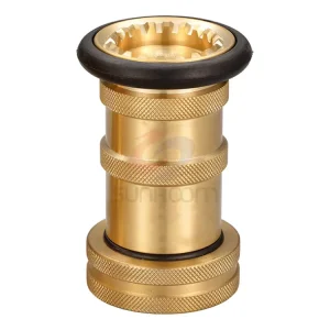 Adjustable Brass Fog Nozzle Flexible Spray Jet Fog Industrial for Firefighters Equipment Accessory