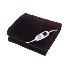Adjustable Size Fluff Sheep Heating Electrical Blanket with Carbon Fiber Overheat Protection Heating Wire Household Bedroom Use