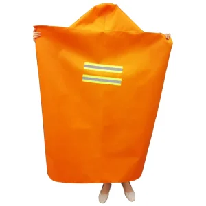 Adult Size 1.6*1.2 M Fire Safety Protective Cloak Fiberglass Emergency Escape Fireproof Cloak With Reflective Stripe In Home