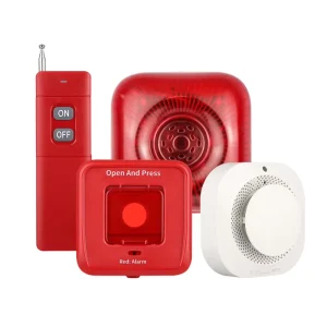 Alarmes Security Home Anti Theft Personal Alarm Fire Control Door Panel Smoke Wireless Alarm System Learning Metal 300m Range
