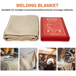 All Sizes 3.0mm Thickness Flame Retardant Fiberglass Heavy Duty Welding Blanket Heat Resistant Protective Mat Fire Blankets