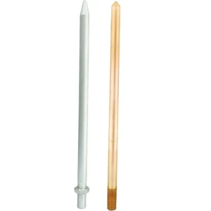 Aluminium Air Termination Taper Pointed Lightning Rod Copper Lightning Arrester