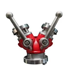 Aluminum Alloy German Type 2 Way Rapid Connection Fire Water Divider System Firefighting Equipment Accessory for Class
