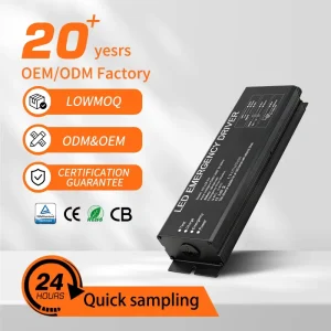 Aluminum Emergency Power Supply 10~50W 24V Led Emergency Drivers for Commercial Residential Use