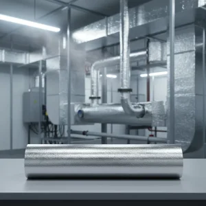Aluminum Foil Coated Twill Woven Fiberglass Fabric High Radiant Heat Reflectivity Waterproof Alkali Free Fire Blanket 300