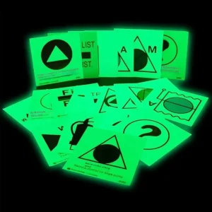 Aluminum Sheet Glow in the Dark No Power Self Luminous Photoluminescent Exit Sign Emergency Evacuation Safety Warning Sign