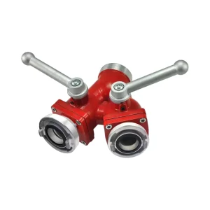Aluminum Siamese 3 Way Water Divider Breeching with Valve