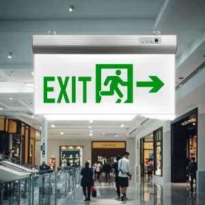 Aluminum+Acrylic LED Indicator Lights Emergency Exit Safety Evacuation Sign Battery Operated Sign Light LED Emergency Lighting