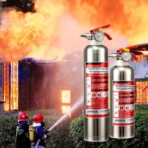 Anshun Water-based Fire Extinguisher 700ml Stainless Steel Silver 0.82kg Vehicle Home Safety Equipment Zhejiang Wenzhou