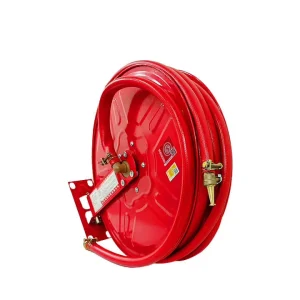 Anti-Abrasion Fire Hose Reel Flexible Wall Mountable Telescopic Handle Firefighting Equipment Accessory