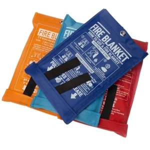 Anti Fire Blanket 1m*1m Firefighting Emergency Fiberglass EN1869 Standard White for Home and Kitchen Use