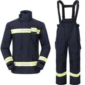 Aramid Fighting Jacket Fire Fighting Suit for Fireman Flame Retardant Firefighting Suit