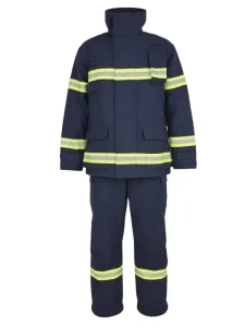Aramid Fire Fighting Suit with Chemical Resistance Skin Protection Emergency Rescue Use 10-25cal/cm ATPV Rating