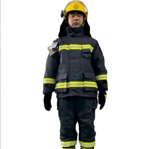 Aramid Firefighting Suit Structural Firefighting Category 1 Hazard Protection Split Full Body Style Flame Resistant Thermal