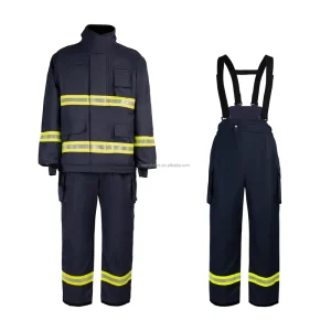 Aramid Nomex Firefighting Suits 4-Layer EN469 Fireman Uniform with 3M Reflective Strip NFPA Jacket Pants
