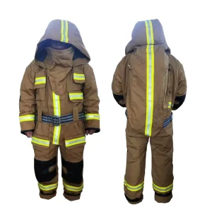 Aramid Split Style Firefighting Uniform Fireman Safety Gear with Boot Glove Hood Belt Helmet