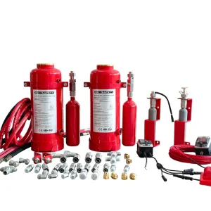 Auto Vehicle Fire Suppression System Automatic Fire Suppression For Vehicles Heavy Machine Truck Excavator Steel 20LBS 30LBS