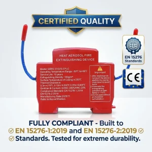 Automatic Aerosol Fire Extinguisher Patch Aerosol Automatic Fire Suppression Device for Vehicle Electrical Power Distribution