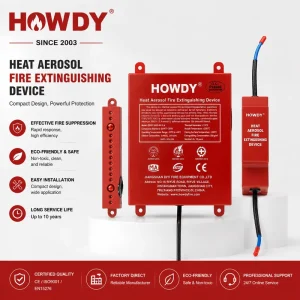 Automatic Aerosol Fire Suppression System Lithium Battery Aerosol Fire Extinguisher Set Electrical Cabinet