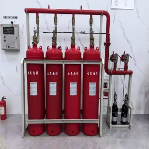 Automatic FM200 Gas Fire Extinguishing System 42 Bar Total Flooding System for Electrical Room Power Room