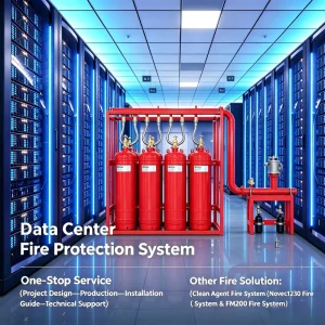 Automatic Fire Suppression System For 1230 FK5-1-12 Total Flooding Stainless Steel Hospital Control Room Critical Areas