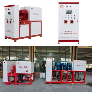 Automatic High Pressure Steel Water Mist Fire Suppression System for Electrical Rooms and Power Distribution Control Panels