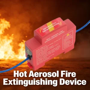 Automatic Hot Aerosol Fire Extinguishing Device Easy DIN Rail Installation Fire Protection Equipment for Electricity Box